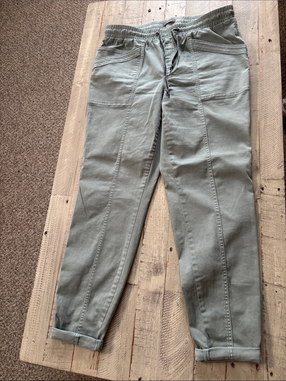 Maurices Women’s Light Sage Green Boyfriend Jogger Jeans